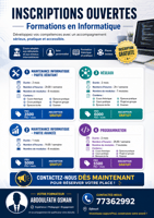 Formation informatique complète à Djibouti maintenance et programmation