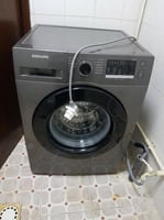 Lave-linge Samsung automatique gris foncé, état neuf
