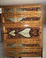 Armoire bois 6 portes récente, solide et durable