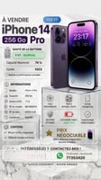 iPhone 14 Pro à vendre en bon état