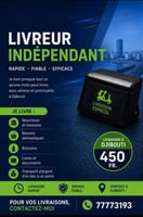 Livreur indépendant rapide et fiable disponible