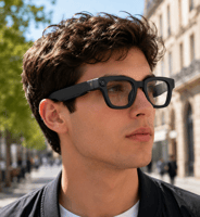 Lunettes Intelligentes Électrochromiques avec Caméra HD 8MP