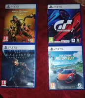 Pack 4 jeux PS5 Gran Turismo, Mortal Kombat, The Crew, Callisto Protocol