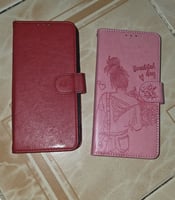 Lot de 3 pochettes neuves pour Samsung S23+ rose, rouge, bleu