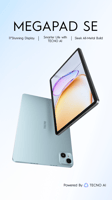Techno MÉGAPAD SE 128 Go RAM 8 Go, utilisé 5 mois
