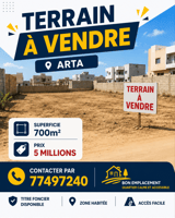 Terrain 700 m² en cadre naturel idéal