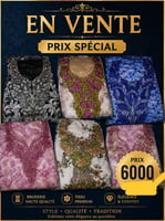 Tissus brodés premium pour abayas élégantes
