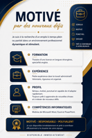 Motivé par de nouveaux défis professionnels et prêt à mettre mes compétences au service d’une organisation ambitieuse