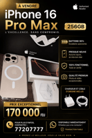 iPhone 16 Pro Max Gold en excellent état