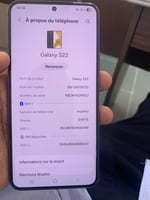 Samsung Galaxy S22 5G 128 Go noir en parfait état
