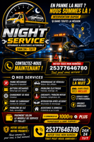 Service de dépannage urgent nocturne disponible