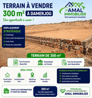 Terrain 300 m² à Damerjog avec titre provisoire