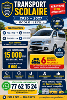 Service de transport scolaire rentrée 2026-2027