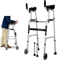 Déambulateur sécurisé et confortable pour seniors et accidentés