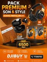 Ensemble écouteurs JBL et portefeuille cuir pratique