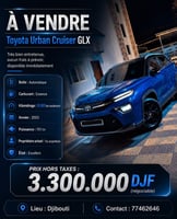 Toyota Urban Cruiser GLX 2023, essence, boîte automatique
