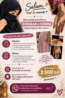 Cours professionnels de khidaab et henné à domicile