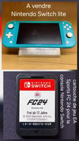 Nintendo Switch Lite Turquoise avec jeu EA Sports FC 24