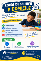 Cours de soutien scolaire à domicile pour élèves de l'école de base