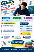 Cours de mathématiques à domicile pour collège et lycée