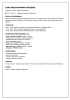 Candidature Licence Logistique Transport International et Marketing