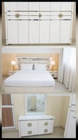 Ensemble chambre blanc laqué style hôtel 5 étoiles complet