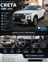 Hyundai Creta 1.5 Diesel 2024, automatique, impeccable état