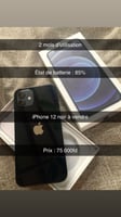iPhone 12 comme neuf avec écran Super Retina XDR 5G