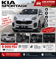 Kia Sportage diesel 5 places, confortable et économique