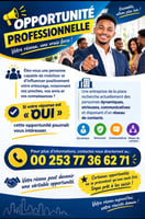 Offre d'emploi pour personnes dynamiques avec réseau professionnel