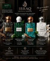 Parfum saoudien Ibraq, fragrances raffinées et variées