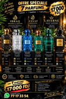 Coffret 7 parfums Ibraheem Al Qurashi, Assaf et Laverne luxe