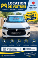 Location Suzuki Dzire GLX 2026 essence automatique