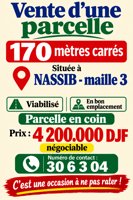 Vente d'un terrain de 170 m² à Nassib