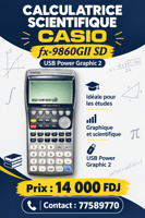 Calculatrice scientifique Casio fx-9860GII SD avancée