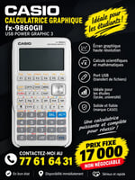 Calculatrice graphique scientifique Casio fx-9860GII USB