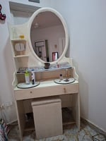 Coiffeuse pour jeune fille avec tiroir et banc