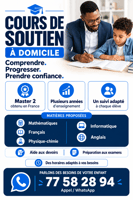 Cours de soutien scolaire personnalisé du primaire au lycée