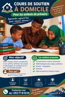 Cours de soutien scolaire à domicile pour élèves de 1ère à 5ème année