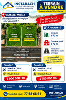 Deux terrains à Nassib Maille 3, superficie non précisée