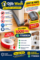 Joint de porte et scotch double face adhésif pour maison et bureau