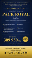 Pack mobilier royal luxe 8 pièces Novahome Living haut de gamme