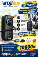Pompe multifonction 7 en 1 compacte pour voiture et urgence