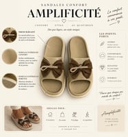 Sandales Amplificité confort au style unique