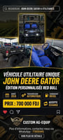 John Deere Gator utilitaire tout-terrain 2 places noir
