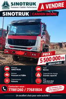Camion Sinotruk en bon état avec moteur intact