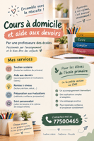 Soutien scolaire personnalisé à domicile pour élèves du primaire