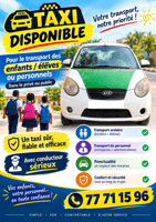 Taxi fiable pour transport scolaire et professionnel sécurisé