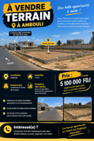 Terrain 77 m² avec fondations à Ambouli, emplacement stratégique
