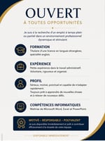 Candidat dynamique en communication bilingue cherche emploi ou stage